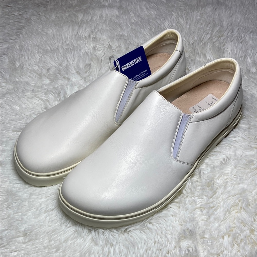 Birkenstock Men's White Oswego Slip-On Loafers Size 13 or 46 Regular New NWT